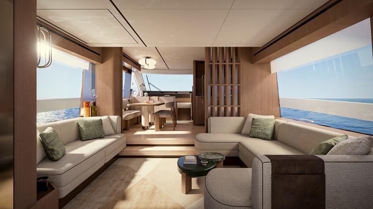 salone interno yacht